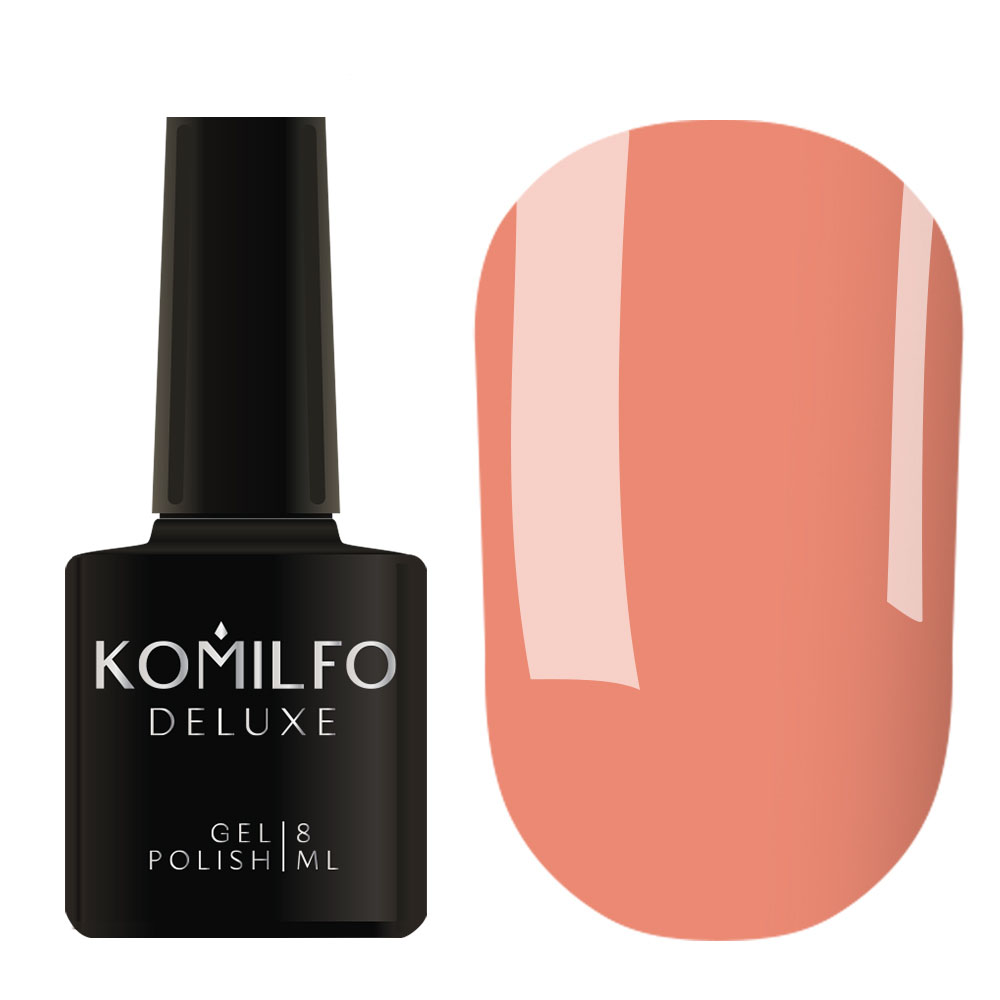 Gel Polish Komilfo Deluxe Series D076 (peach pink, enamel), 8 ml.