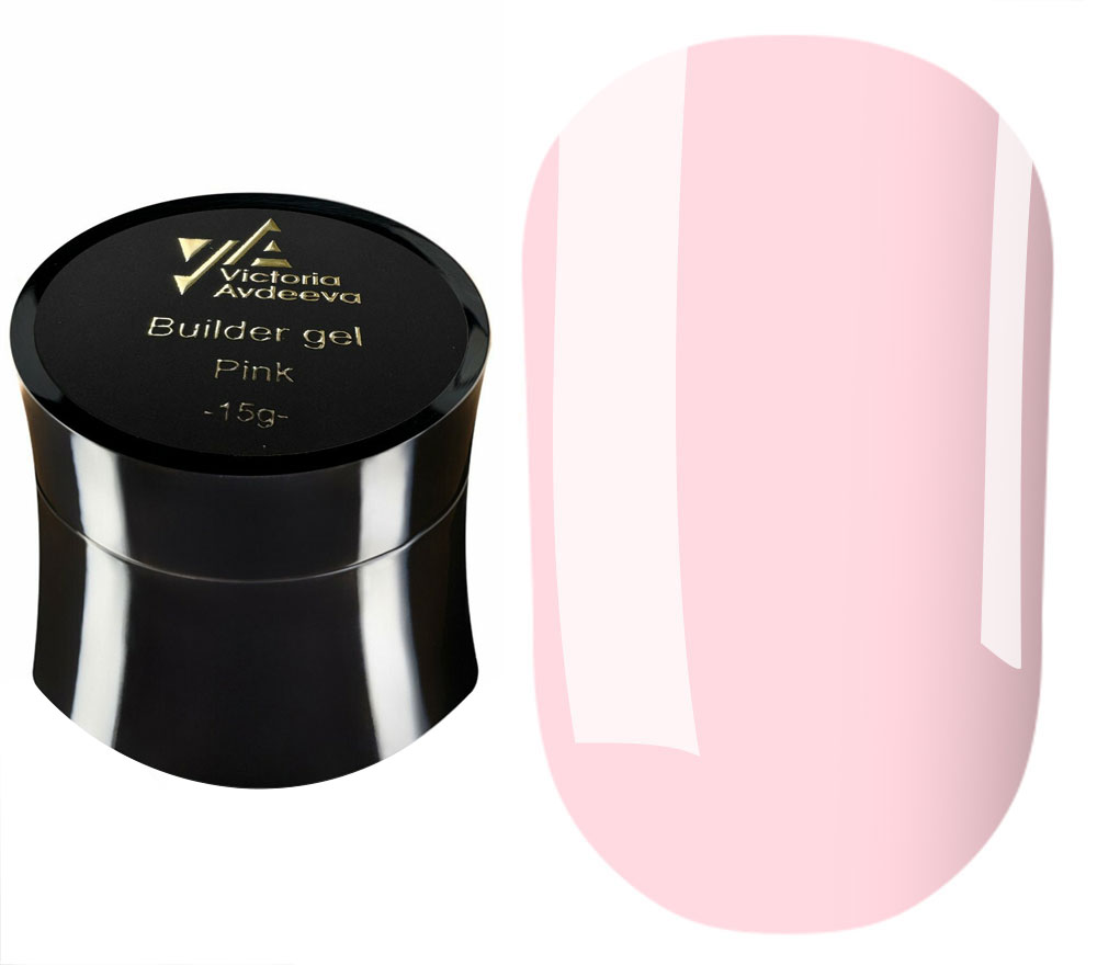 Victoria Avdeeva Nail gel Builder gel Pink, 15 ml