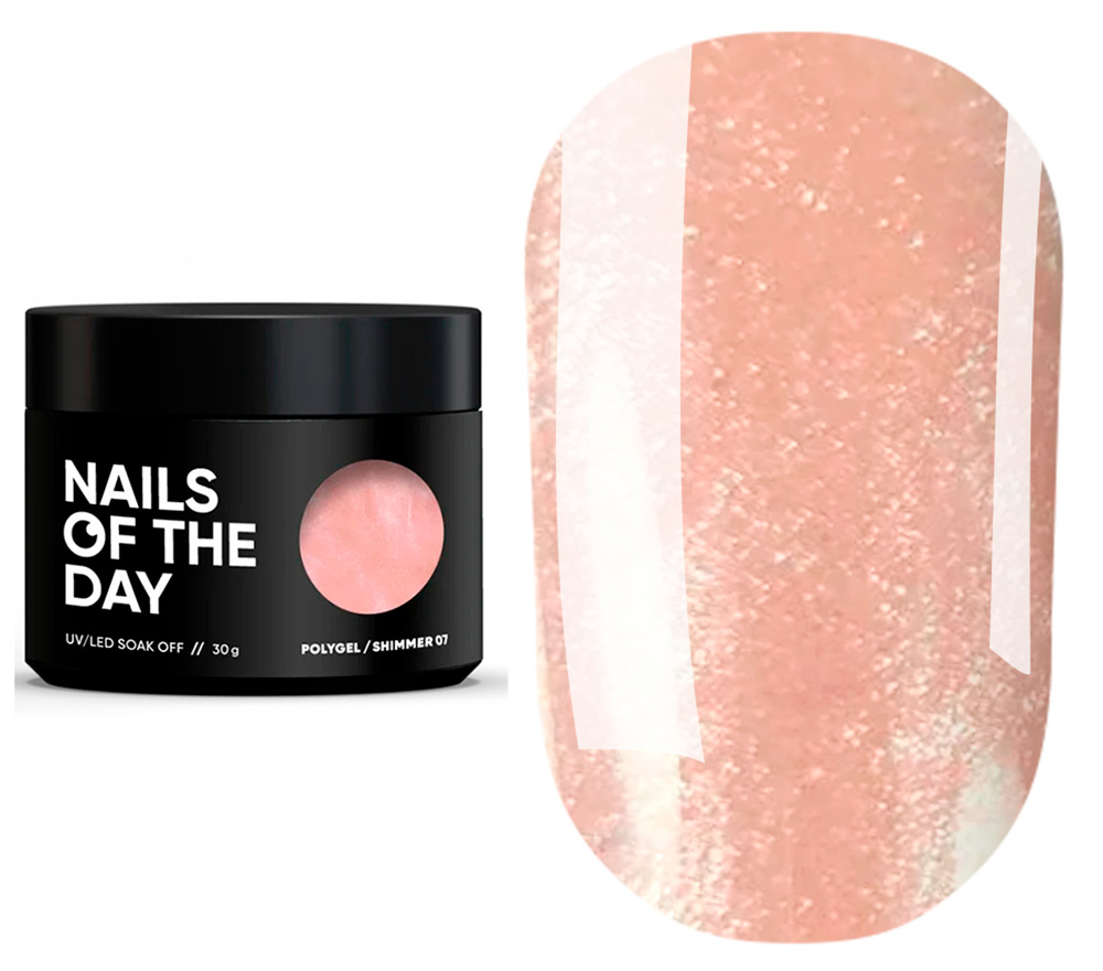 Nails Of The Day Nail gel Poly Gel Shimmer 07, 30 ml