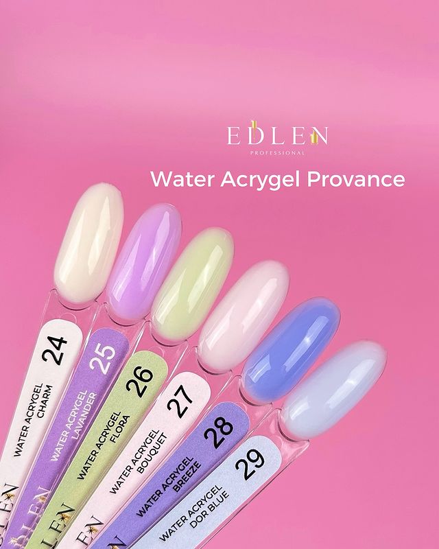 Edlen Гель для нігтів Water Acrygel Provence 26 Flora, 30 мл