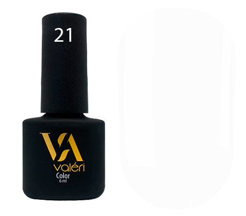 Valeri Гель-лак для ногтей 021 (белый, эмаль), 6 мл Valeri Гель-лак для ногтей 021 (белый, эмаль), 6 мл