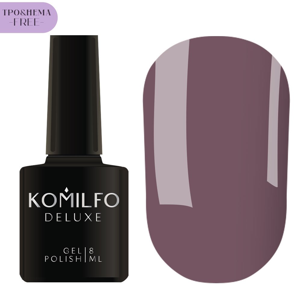 Gel varnish Komilfo DeLuxe Termo C003 (light brown, when heated - bright light green), 8 ml