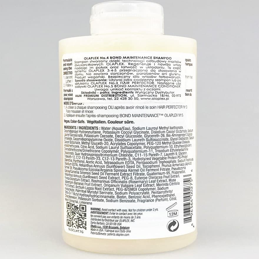 Olaplex №4 Bond Maintenance Shampoo Shampoo Hair Protection System (250 ml)