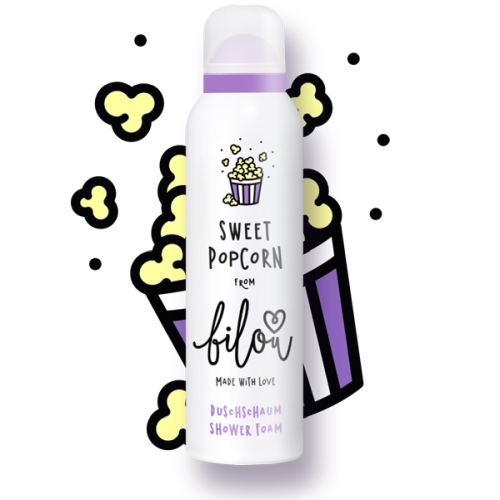 Bilou Пінка для душу Sweet Popcorn, 200 мл Bilou Пінка для душу Sweet Popcorn, 200 мл