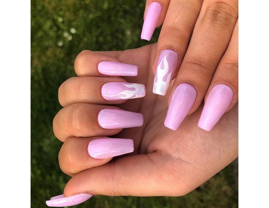 CND Гель-лак для ногтей Shellac Beckoning Begonia (нежный сиренево-розовый с микроблеском), 7,3 мл