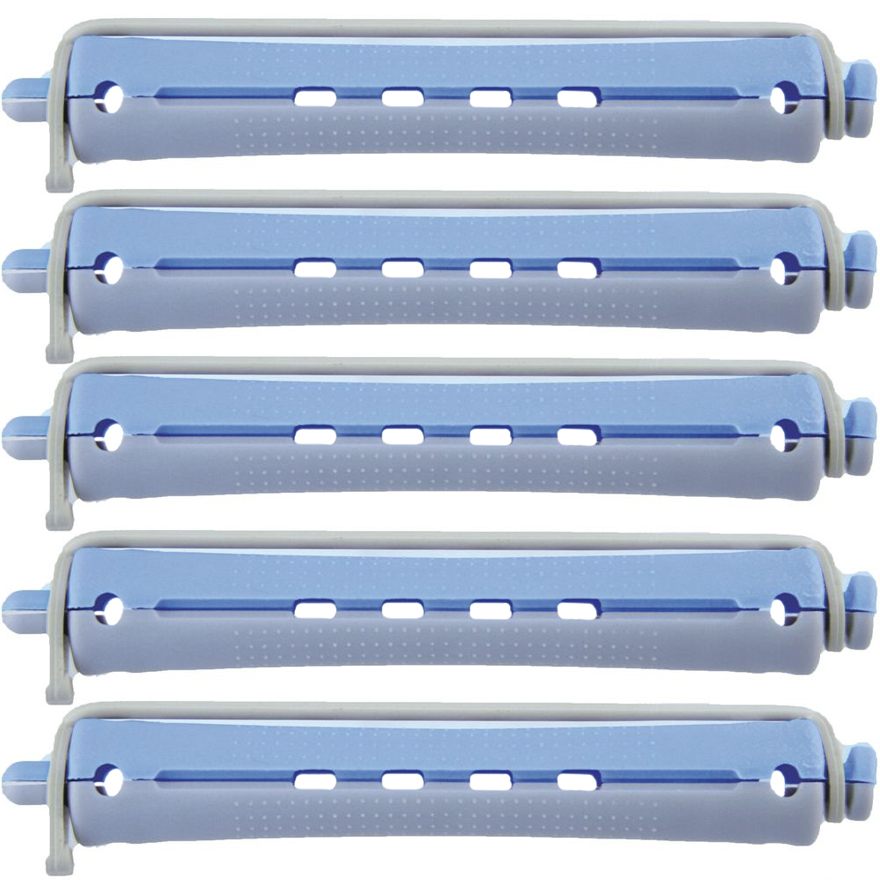 Comair Cold curlers, long, 2-color, with rubber band (pack of 12 pcs.), d 13mm