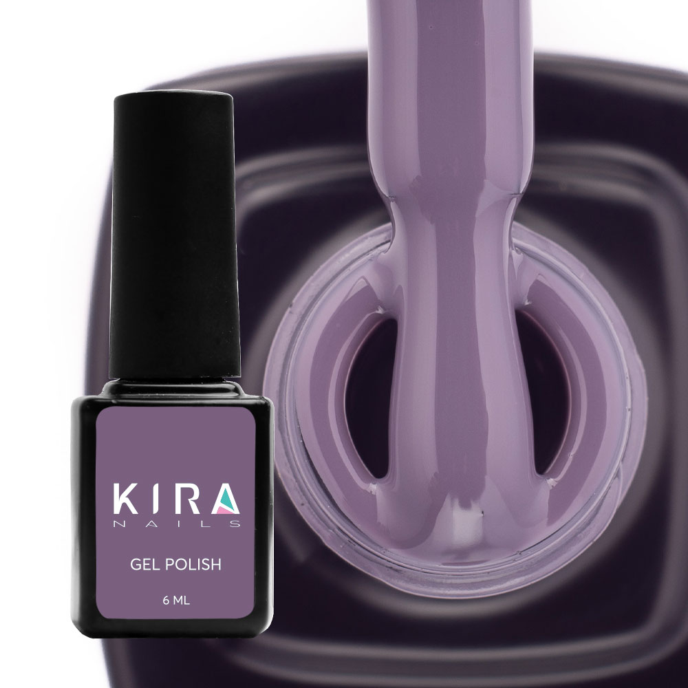 Kira Nails gel-varnish No. 160 (gray-blue, enamel), 6 ml