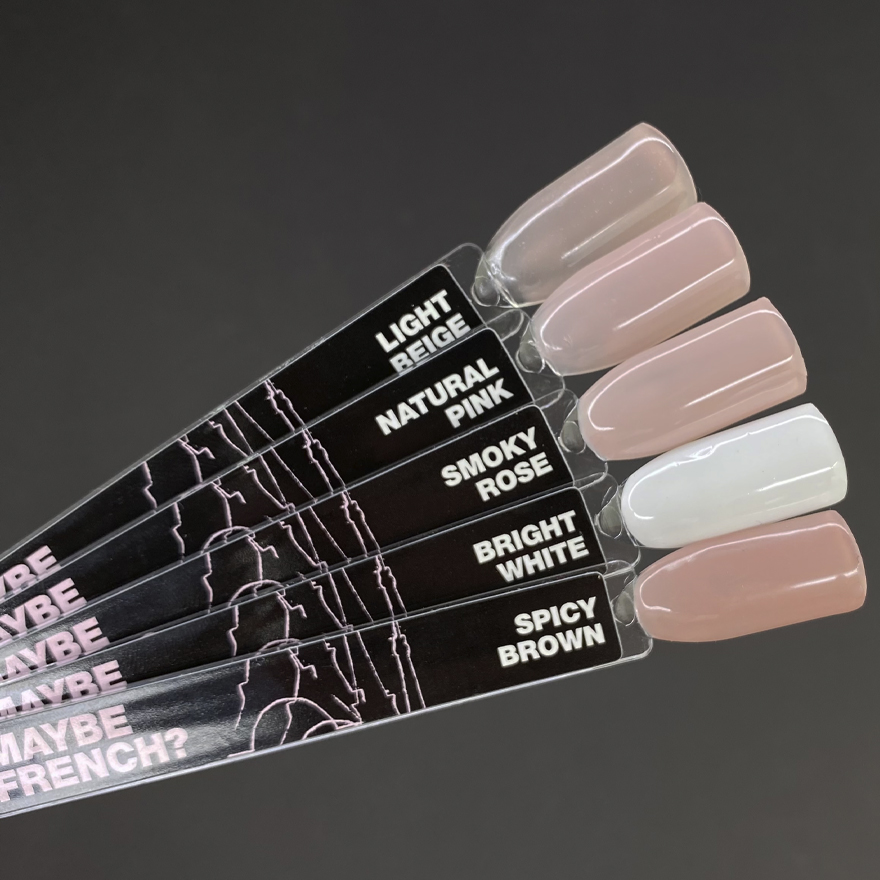 NUB Collection Maybe French Gel Polish, Natural Pink (light pink, translucent), 11.8 ml.