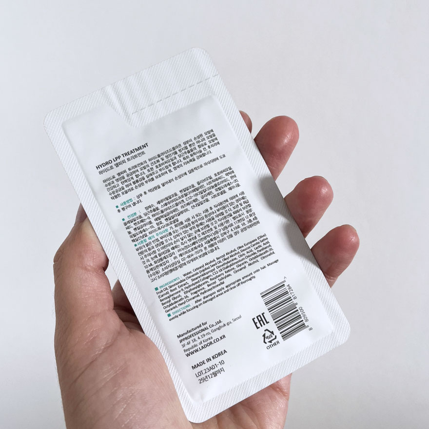 La'dor Restorative Mask for Damaged Hair Hydro LPP Treatment, 10 ml