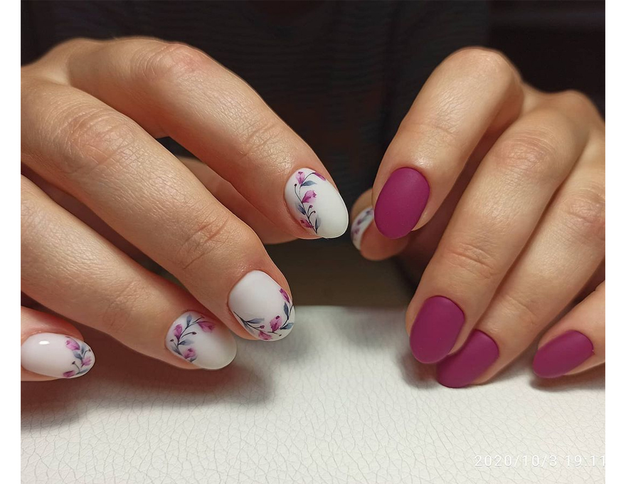 FOX gel polish No. 402 (rich purple fuchsia, enamel), 7 ml