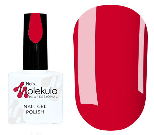 Molekula gel varnish No. 025 (red, enamel), 11 ml