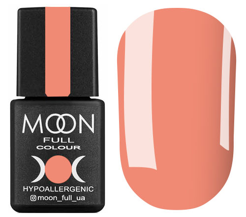 MOON FULL color Gel polish No. 124 gel-varnish (salmon-orange, enamel), 8 ml