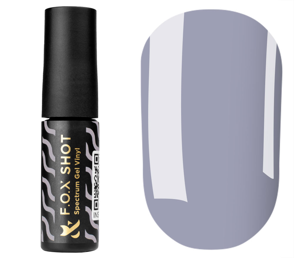 FOX SHOT Spectrum gel varnish No. 011 (light gray, enamel), 5 ml
