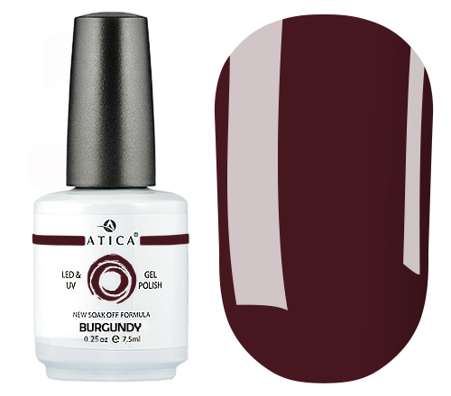 Atica Burgundy GPM29 gel-varnish (burgundy, enamel), 7.5 ml