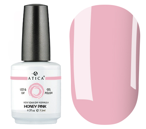 Гель-лак Atica GPM007 Honey Pink (цукерково-рожевий, емаль), 7.5 мл