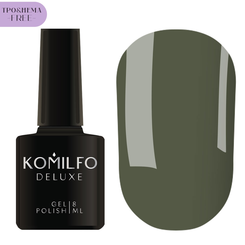 Gel varnish Komilfo DeLuxe Termo C003 (light brown, when heated - bright light green), 8 ml
