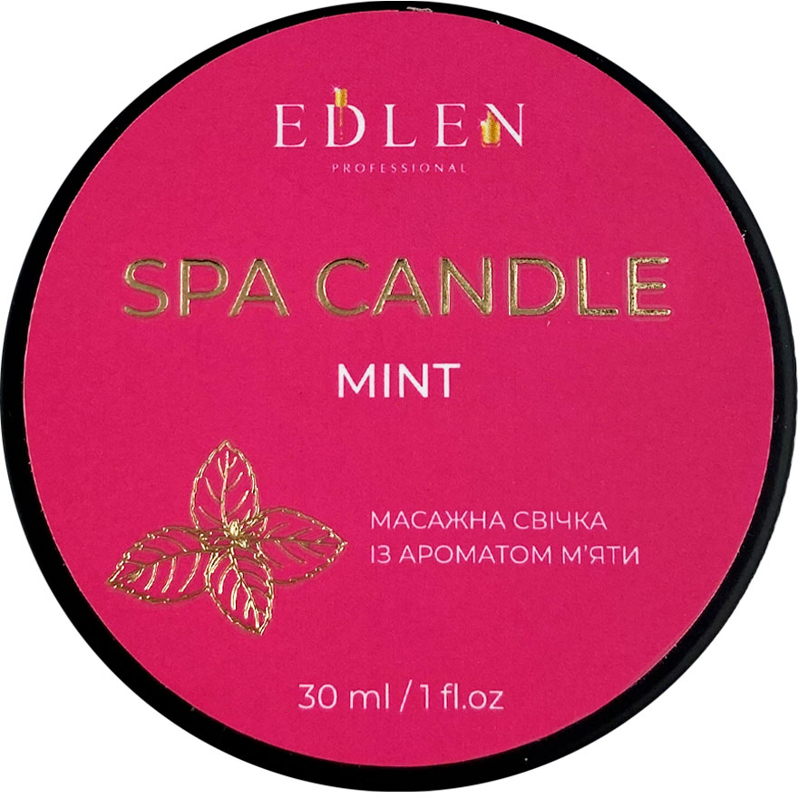 Edlen Massage candle Spa candle Edlen Mint, 30 ml Edlen Massage candle Spa candle Edlen Mint, 30 ml
