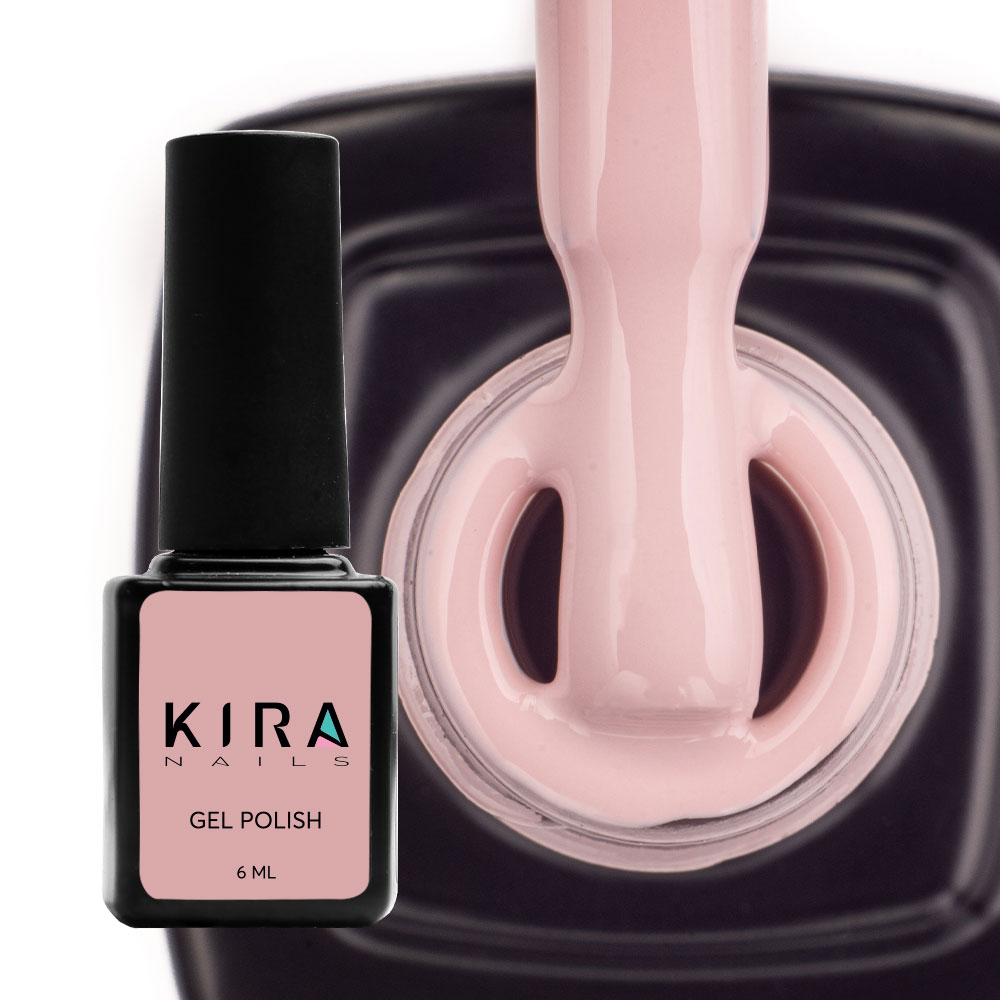 Гель-лак Kira Nails №046 (світлий бежево-рожевий, емаль), 6 мл