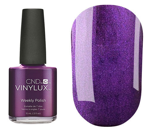 Varnish CND Vinylux Weekly Polish - Eternal Midnight (254) (violet-blue, micro-shine), 15 ml