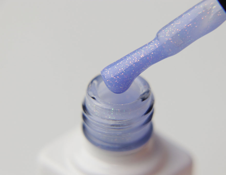 Molekula INSTA gel varnish No. I07 (cornflower blue with glitter), 6 ml