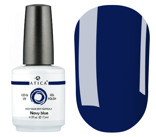 Gel varnish Atica Navy blue GPM49 (blue, enamel), 7.5 ml
