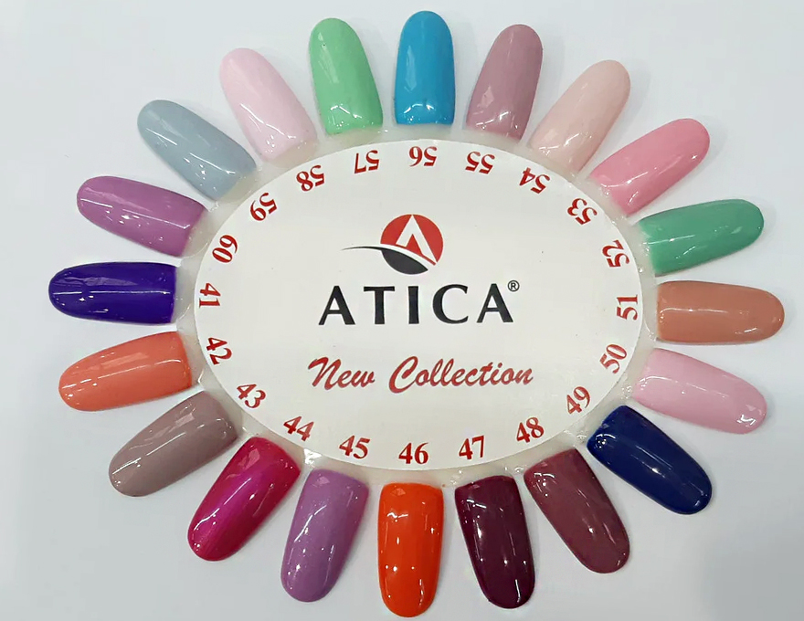 Atica Cameo Green GPM57 gel-varnish (mint, enamel), 7.5 ml