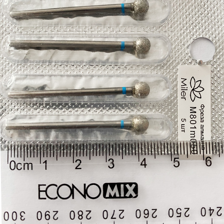 Miler Diamond nozzle Ball blue M801m050 (5 pcs), 5 mm
