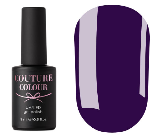 Гель-лак Couture Colour №050 (темно-фиолетовый, эмаль), 9 мл