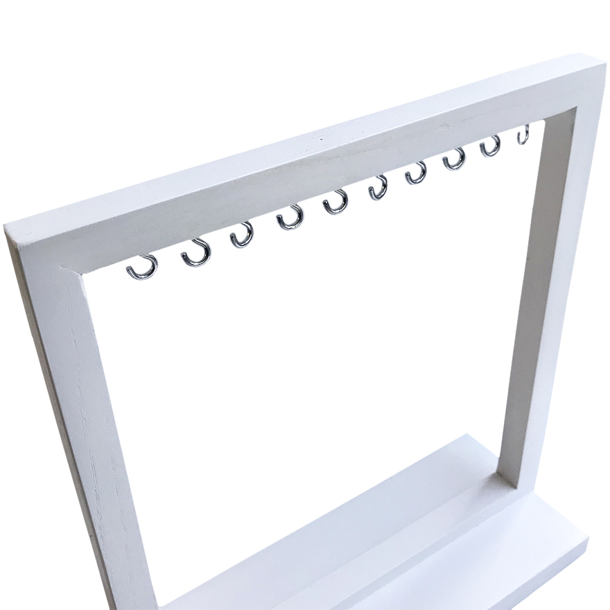 Stand for types, unbranded, wood (white)