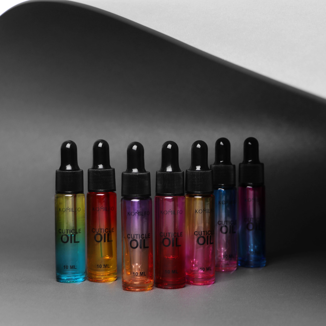 Komilfo cuticle oil with dropper "Macaroon aroma", 10 ml