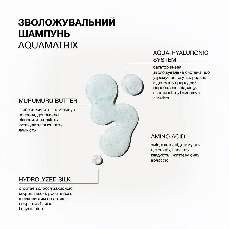Triology Зволожувальний шампунь для всіх типів волосся Aquamatrix, 500 мл