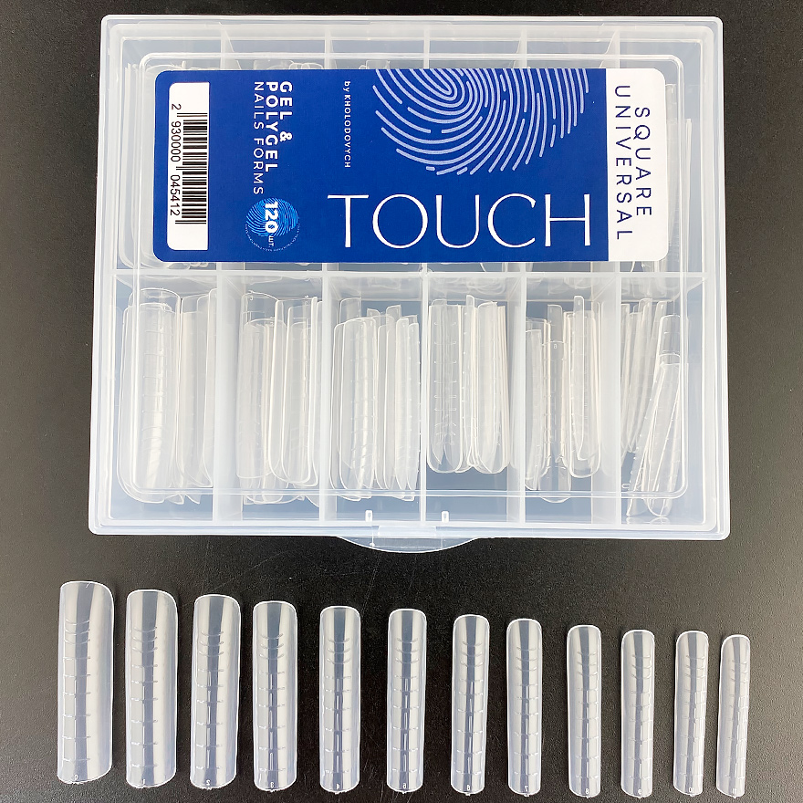 Touch tips of the upper forms Square Universal, 120 pcs