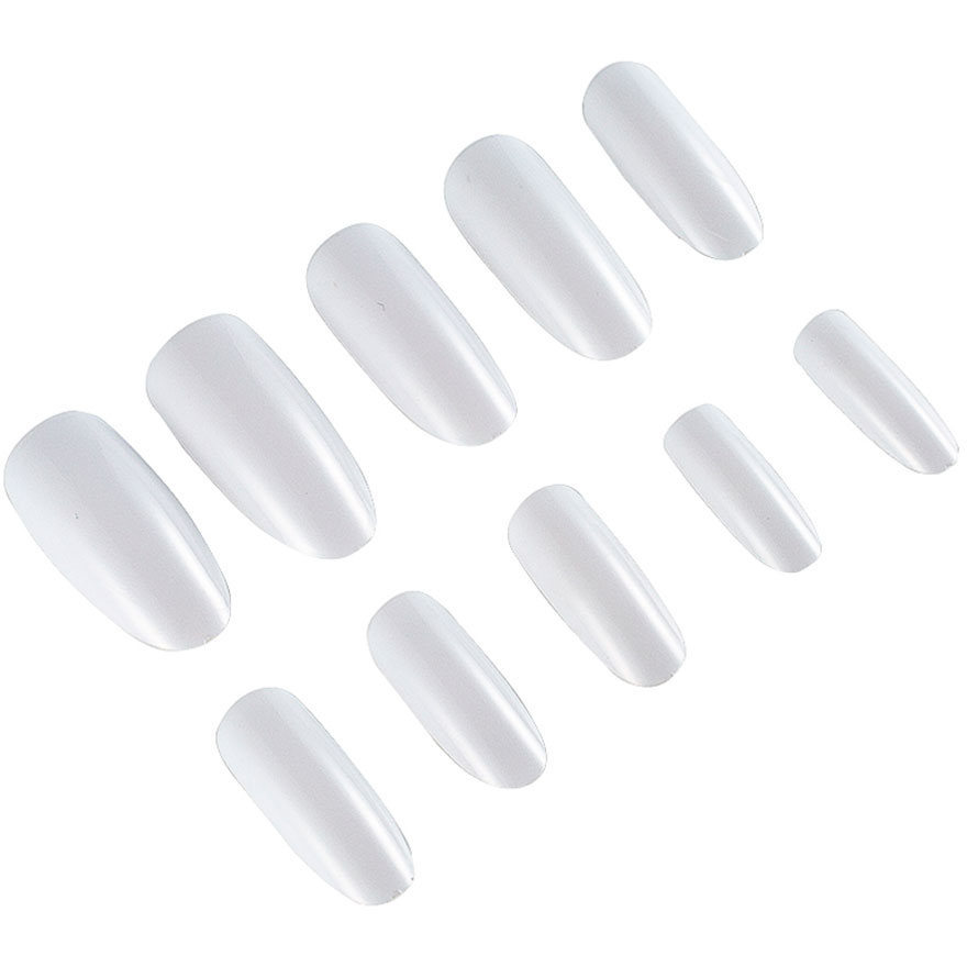 Oval nail tips, different sizes, matte, 600 pcs