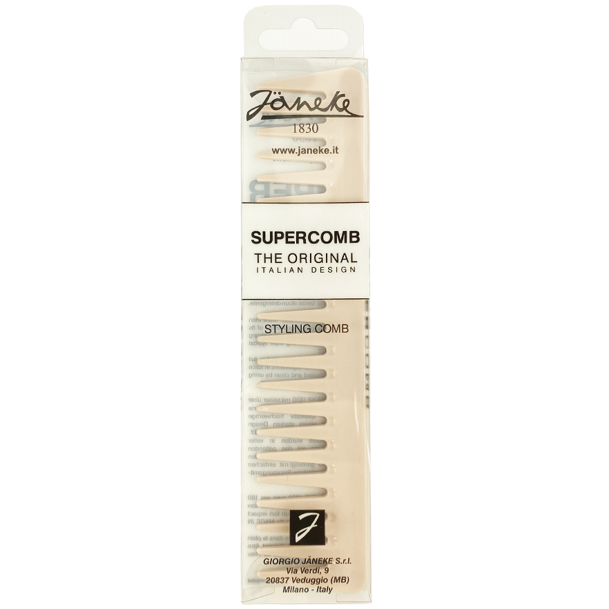 Janeke Supercomb Hair Comb Beige