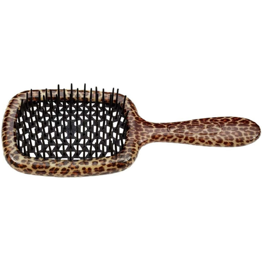 Janeke Superbrush Leopard & Black Hairbrush