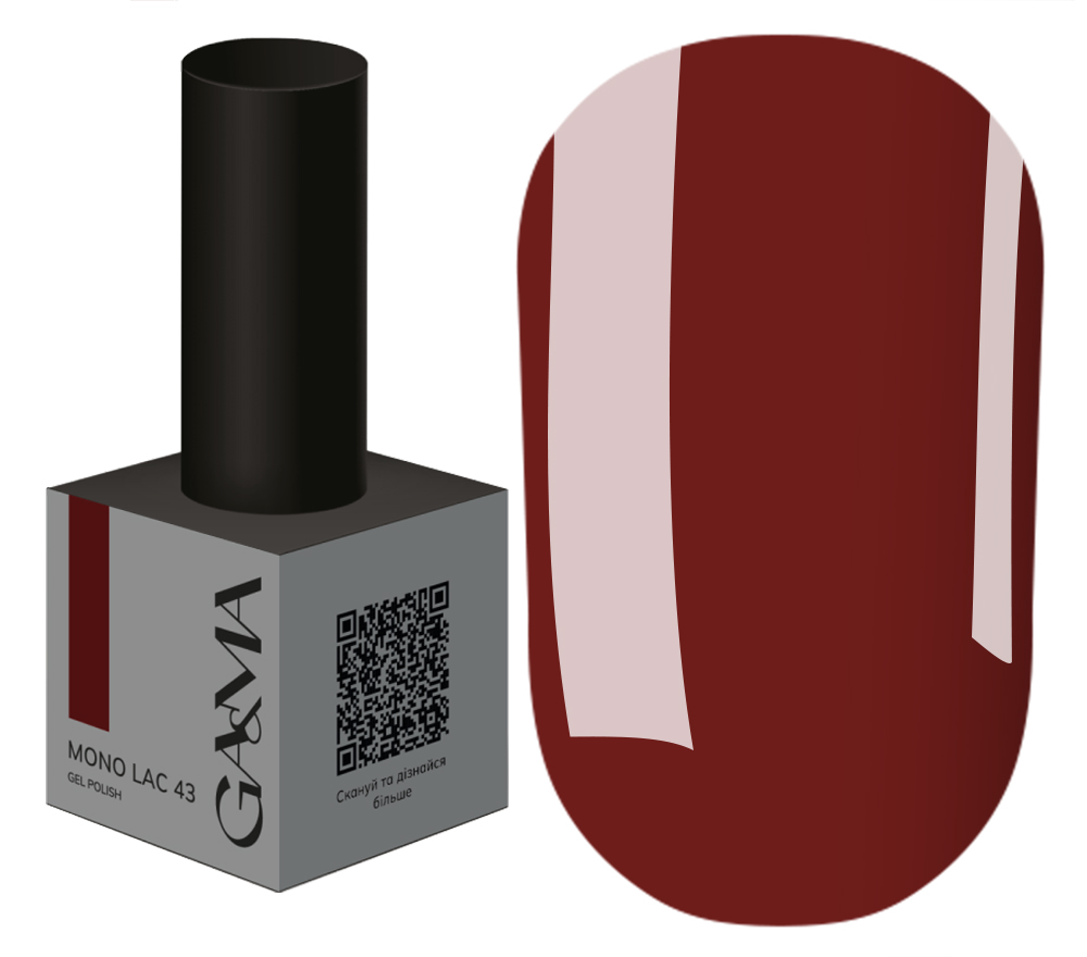 Gemely (ex. GA&MA) Гель-лак однофазний Mono Lac gel polish 043, 6 мл Gemely (ex. GA&MA) Гель-лак однофазний Mono Lac gel polish 043, 6 мл