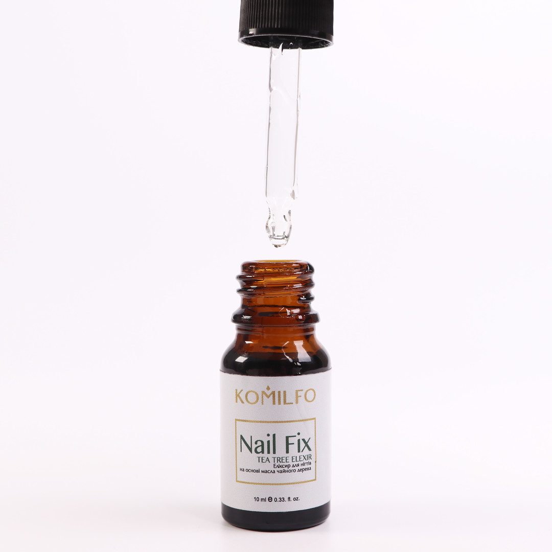 Komilfo Nail Fix elixir for nails with tea tree, with dropper, 10 ml