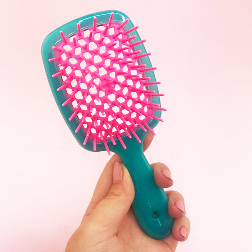 Janeke Superbrush Small Гребінець для волосся Бірюзовий з Рожевим