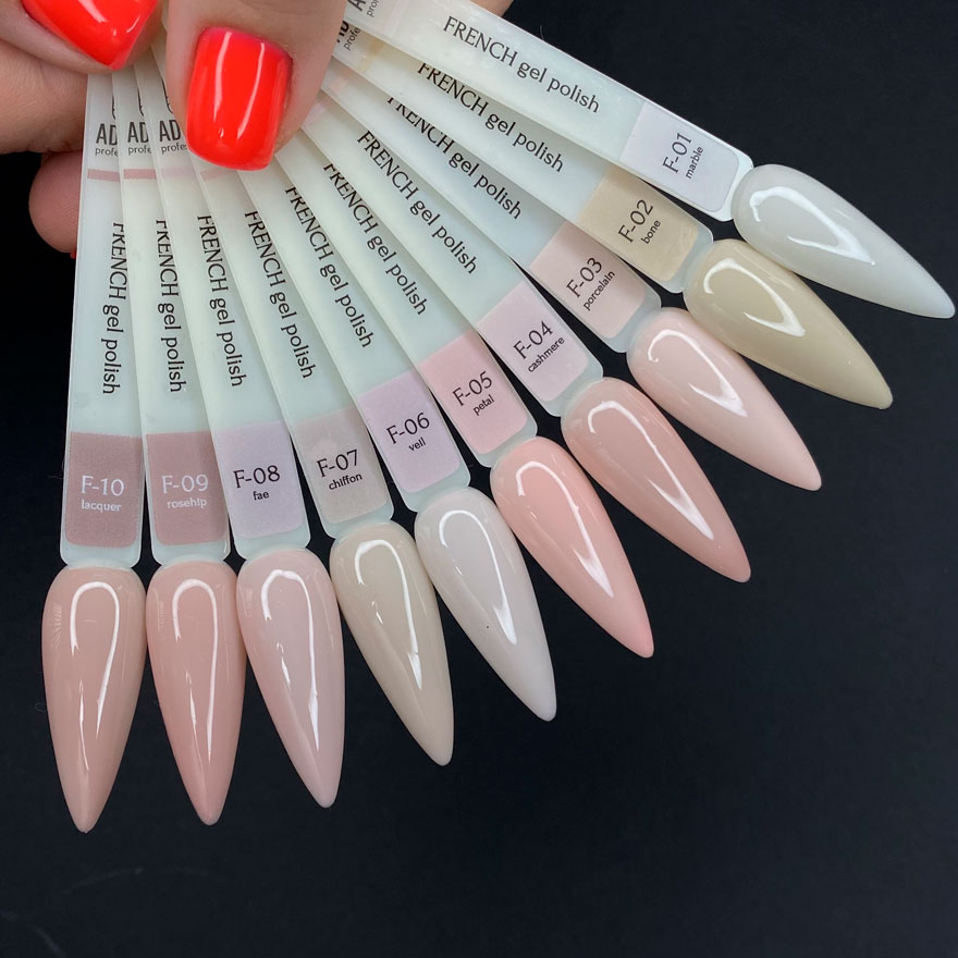 Gel Polish ADORE Professional No. F-010 (delicate beige, enamel), 7.5 ml