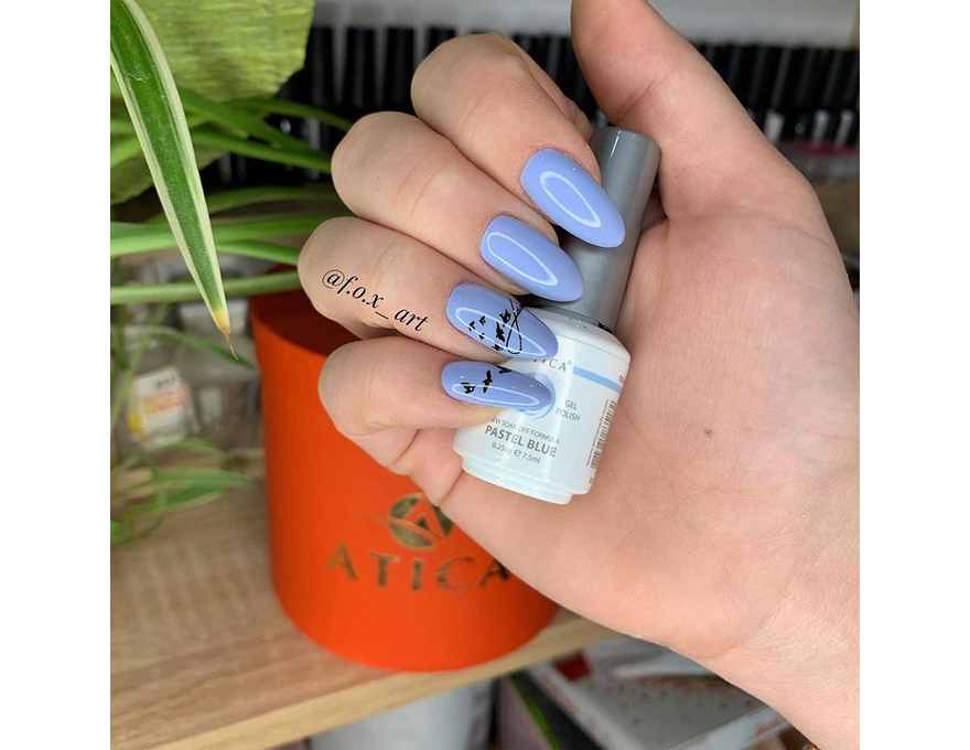 Atica Pastel Blue GPM78 gel-varnish (pastel blue, enamel), 7.5 ml