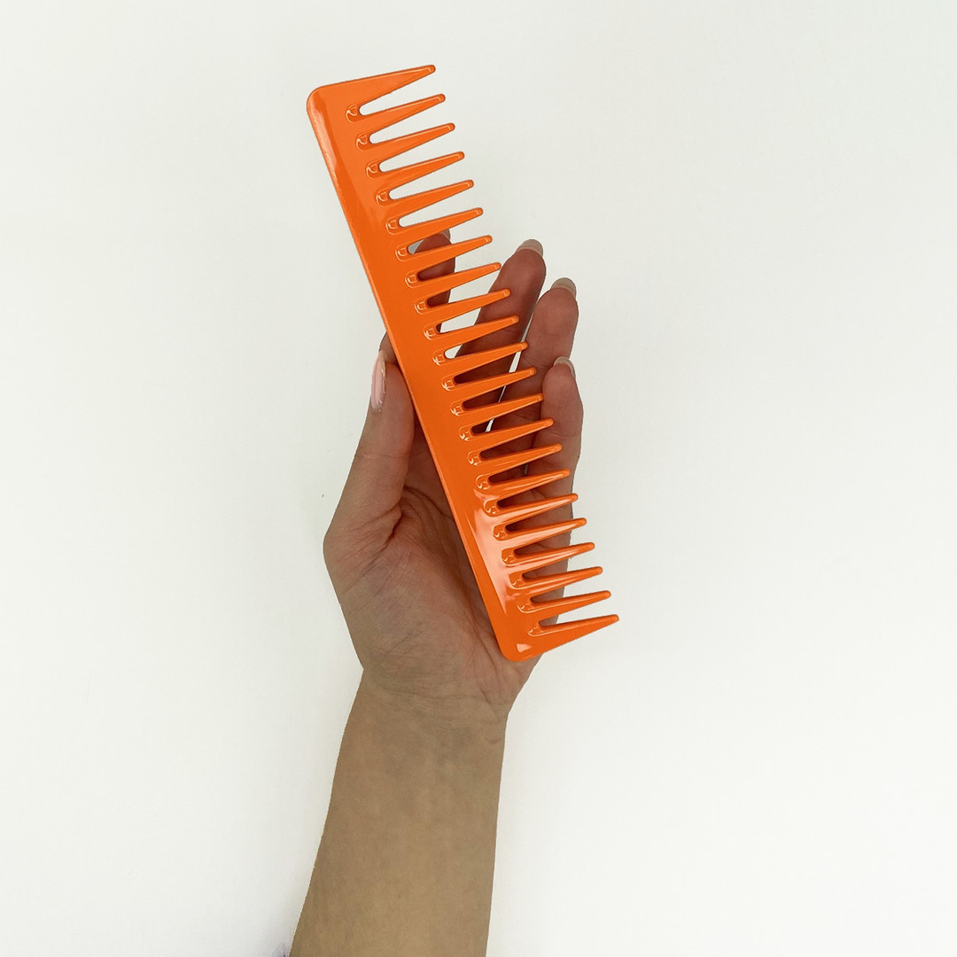 Janeke Supercomb Hair Comb Orange Neon