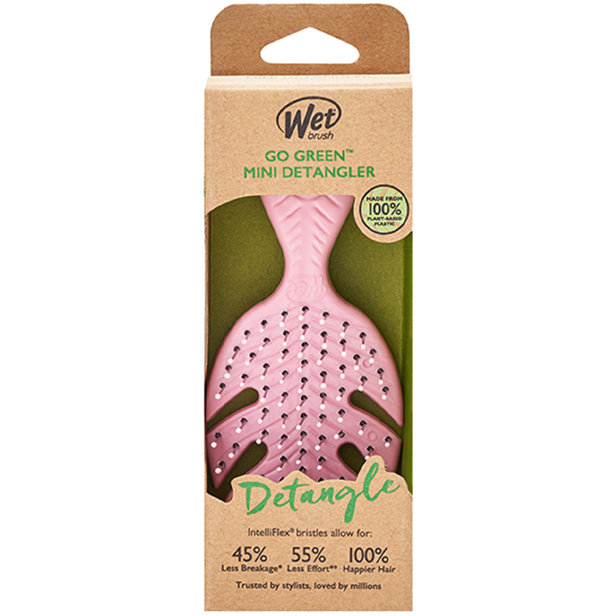 WET BRUSH Hair brush GO GREEN Detangler Mini - Pink