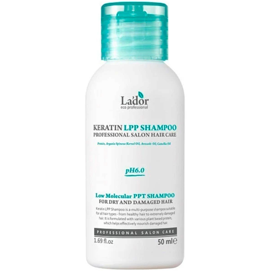 La'dor Шампунь кератиновий для волосся з комплексом амінокислот Keratin LPP Shampoo, 50 мл