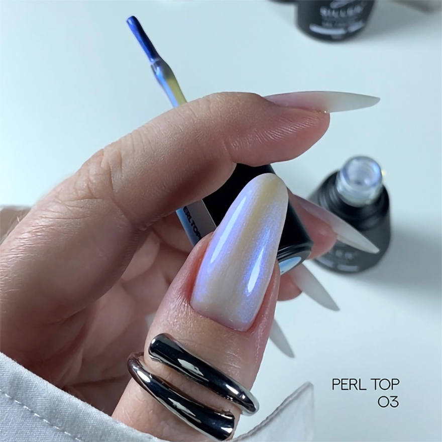 Siller Top for nails Perl Top No. 03, 8 ml