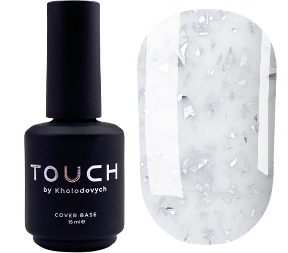 Touch Base potal 1 (молочный с серебристыми хлопьями), 15 мл