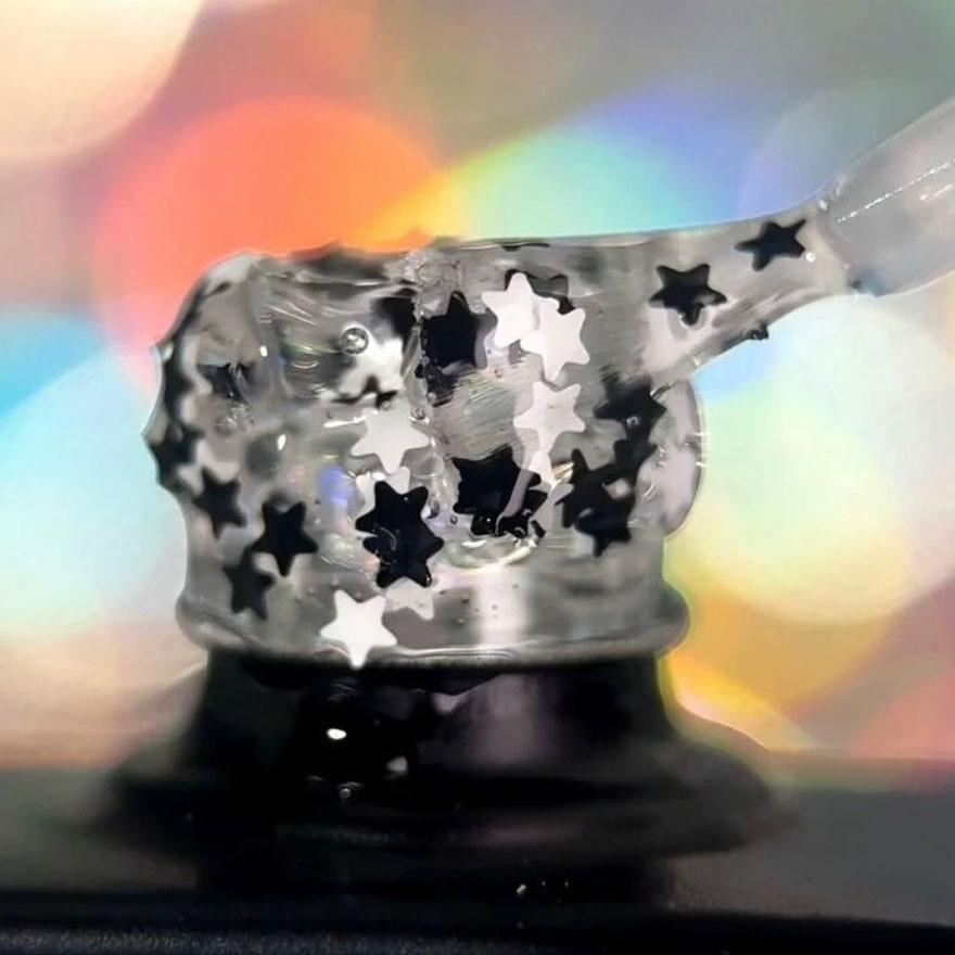 Nails Of The Day Nail top Party top No. 02 (transparent with fine shimmer), 10 ml
