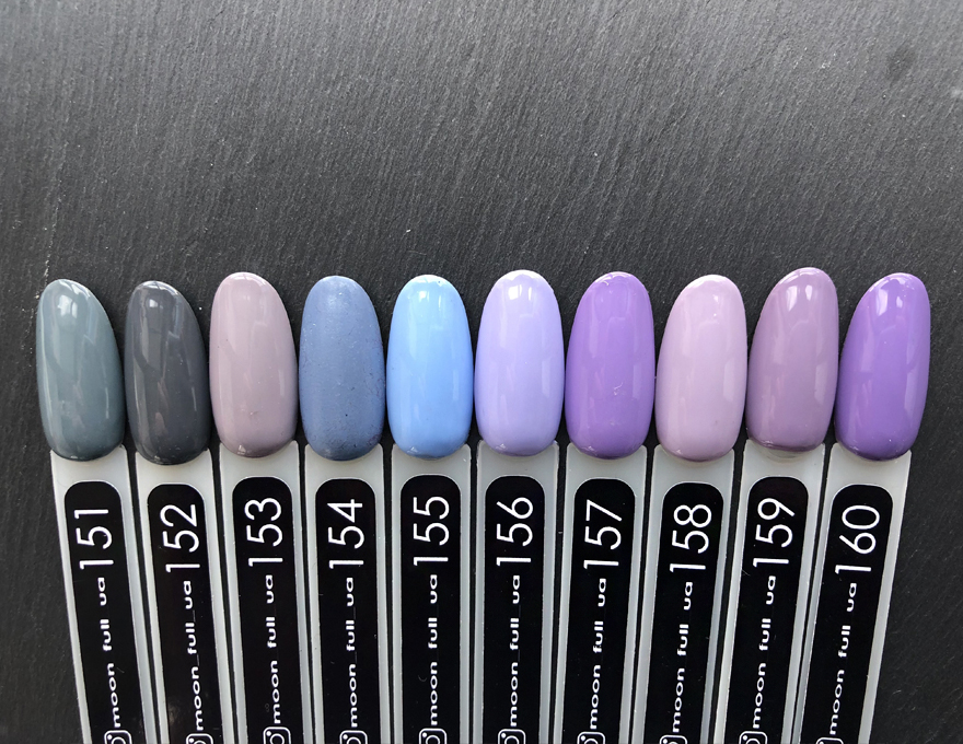 MOON FULL color Gel polish No. 152 gel-varnish (dark gray, enamel), 8 ml