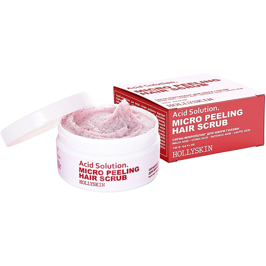 HOLLYSKIN Acid Solution Scrub for scalp and hair, 130 g