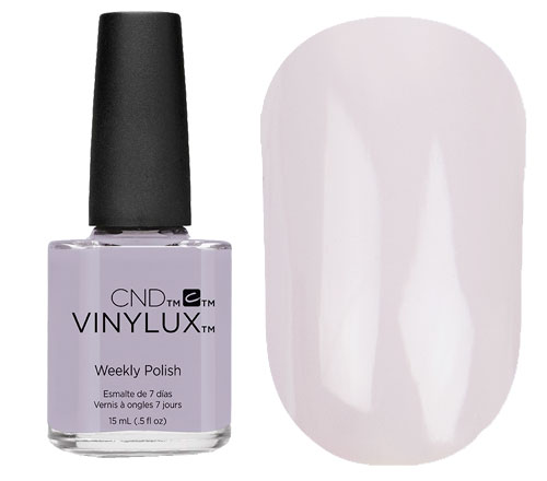 Varnish CND Vinylux Weekly Polish - Thistle Thicket (184) (white-lilac, enamel), 15 ml