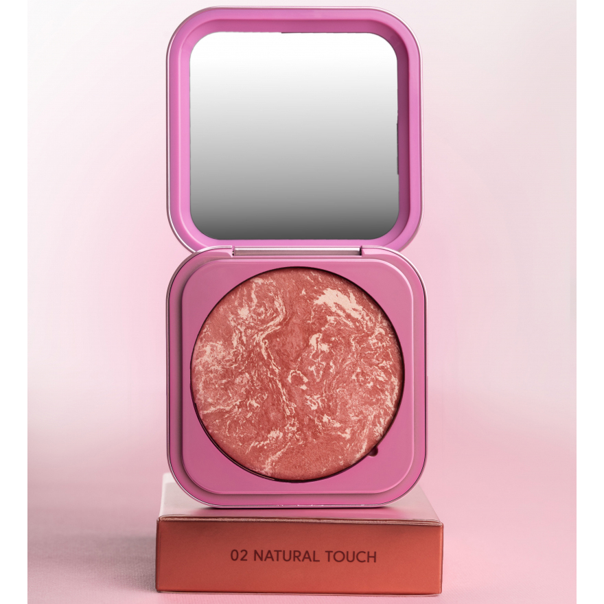ZOLA Румяна Velvet Blush Glow 02 Природное прикосновение Natural Touch, 8.5 г